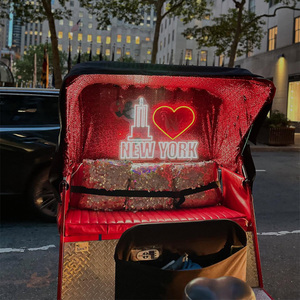 Usb Powered pedicab neon ánh sáng tùy chỉnh thiết kế không thấm nước Dimmable điện cực thấp dẫn đăng ký Lý tưởng cho các tour du lịch Thành Phố Đêm quảng cáo - Product Image 1