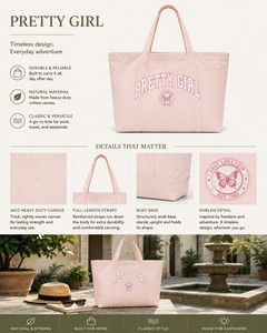 Sac fourre-tout en toile de coton surdimensionné, robuste, réutilisable, avec poche zippée, pour femmes, voyages, plage, marché - Product Image 5