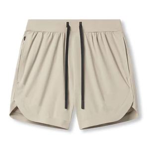 Shorts de sport pour hommes à séchage rapide avec cordon de serrage à la taille, impression personnalisée, maille respirante, coupe fendue, entrejambe de 7 pouces, pour le basketball - Product Image 1