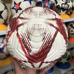 Ballon de football d'entraînement en cuir PU taille 5, logo personnalisé - Product Image 2