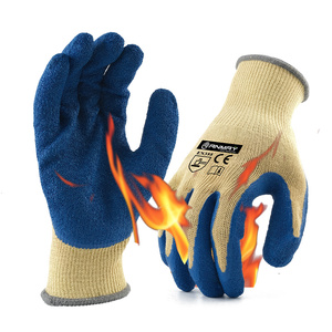 Guantes de Seguridad Industriales Resistentes al Calor, Tejidos con Aramida, Recubiertos de Látex Antideslizante, con Protección Contra Cortes en la Palma - Product Image 2