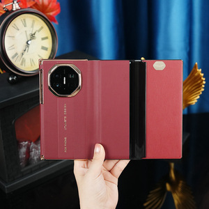 เคสโทรศัพท์สำหรับ Huawei MateXTS/XT แบบพับสามตอน, ป้องกันบานพับสองชั้น, สายคล้องข้อมือแบบพับได้, ขาตั้งหมุนได้ - Product Image 5