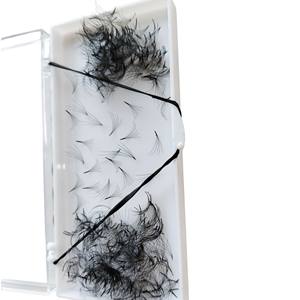 Extensions de cils Nhu Y faites à la main, en cheveux synthétiques noirs naturels, pour usage professionnel en salon de beauté, NY8D, épaisseur 0,10 mm, en vrac - Product Image 1