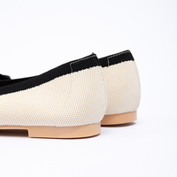 Damen Casual Vielseitige flache Balletts chuhe Beige Elegante Mutter flache Schuhe Beliebte Damen Einzels chuhe