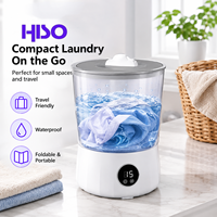 Mini-lave-linge portable semi-automatique pliable haute efficacité, rechargeable par USB, faible bruit 40 dB, idéal pour camping-car et appartement