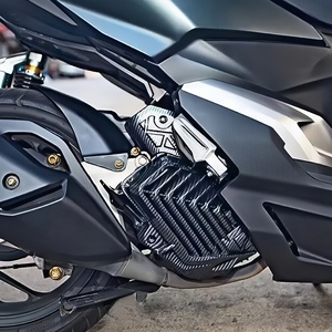 Cubierta de radiador de Piezas de motocicleta, adecuada para protector de radiador modificado Honda, cubierta de radiador con patrón de fibra de carbono - Product Image 3