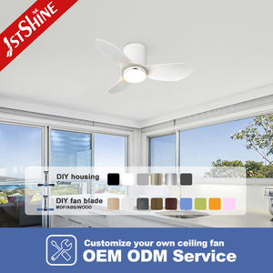 1 ventilador de techo LED stshine hogar niños aspas de plástico blanco 36 pulgadas remoto pequeño ventilador de techo Luz - Product Image 4