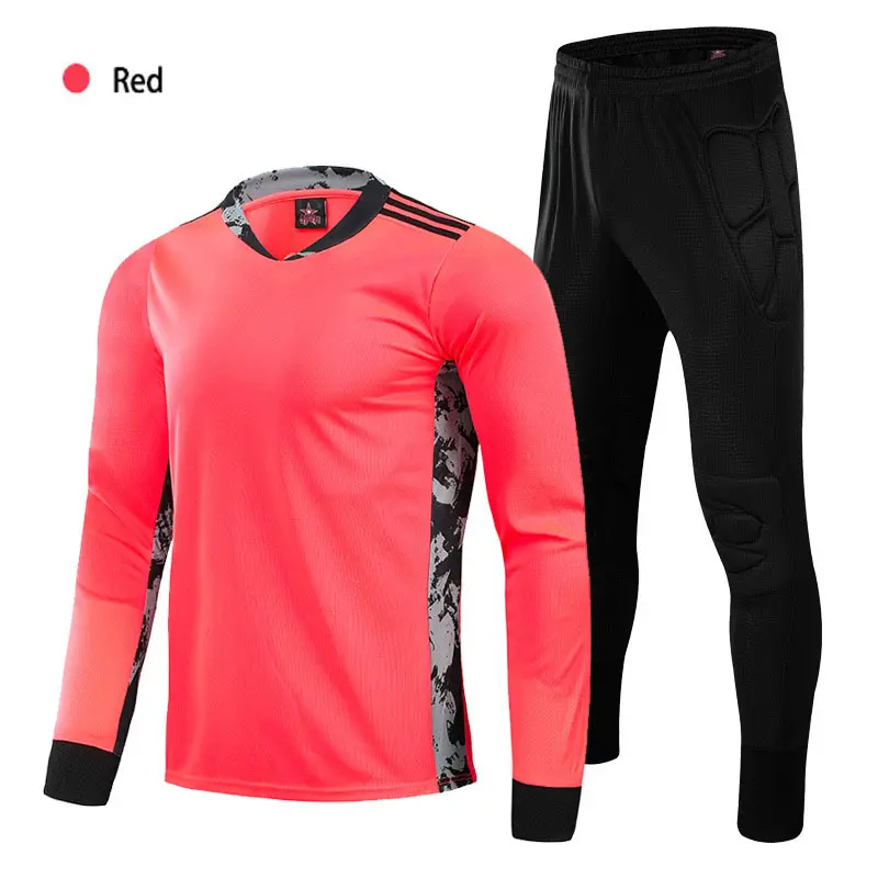 Ropa de portero de fútbol para hombre, ropa de manga larga para entrenamiento de fútbol, ropa de portero