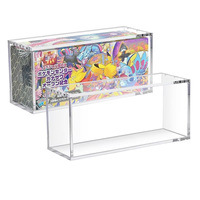 Boîte de rangement transparente en acrylique pour cartes de jeu TCG, distributeur de boosters pour présentoirs