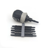 Outils de réparation en acier CR-V multifonctionnels, embouts multiples PH2 Torx, tête à couple, jeu de tournevis magnétique réglable à cliquet 12 en 1