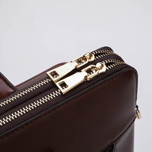 Large Vintage <strong>Briefcase</strong> Men's PU <strong>Leather</strong> Casual Man Handbag Coffee Fashion Shoulder Business Office Laptop 15 Inch Bag - Product Image 5