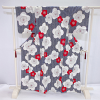 Kimono Japonés de Alta Calidad en Algodón Colorido para Mujer, Yukata de Verano
