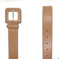Ceinture en cuir véritable pour femme avec boucle en alliage, logo personnalisé, durable, réglable, en cuir de vachette, pour tenue de mode, affaires, décontractée, ODM