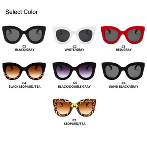 Gafas de Sol de Moda Personalizadas con Marco Grande, Protección Solar, Estilo Minimalista Retro para Mujer - Product Image 4