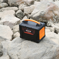 Petite station d'alimentation portable de 300 watts, générateur de batterie au lithium solaire rechargeable, pour le camping, l'extérieur, la maison, l'ordinateur portable, 220v