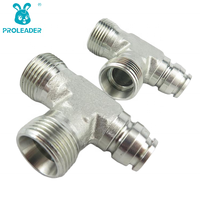 Adaptador de Tubo Tipo CC CD-W con Rosca Métrica Estándar, Conector Hidráulico para Mangueras, Conexión en T para Tuberías de Aceite