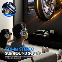 Casque de jeu filaire stéréo USB Audifonos Gamer OEM pour Xbox One PS4 PS5 PC avec micro LED