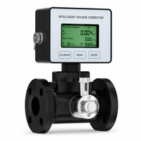 Flowmeter Turbin Gas LWQ DN150 Gas Alam Terkompresi Metana Industri Kompensasi Suhu dan Tekanan Cerdas Aluminium