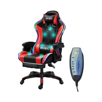 Chaise de jeu ergonomique populaire 2026 de l'usine, mobilier de bureau inclinable et confortable avec repose-pieds extensible, rafraîchissante et convertible avec massage
