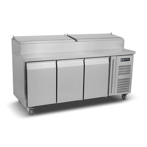 Réfrigérateur de préparation de sandwichs et pizzas à 3 portes OEM ODM pour restaurants de restauration rapide - Product Image 1