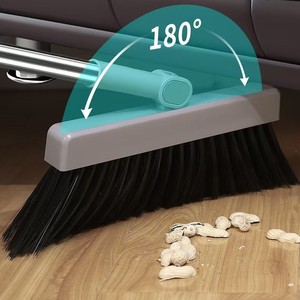 3 In 1 Broom Dustpan And Floor Brush Set With Thick Soft Bristles For Cleaning - Product Image 4