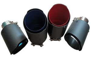 ปลายท่อไอเสียรถยนต์,ปลายท่อไอเสียสเตนเลสสตีล<span class=keywords><strong>2</strong></span>.5นิ้วปลายท่อคาร์บอนไฟเบอร์มีสีใหม่ใส่ได้ทุกรุ่น - Product Image 6