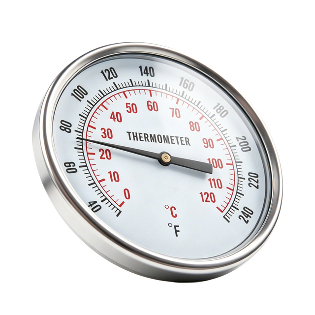 High Quality Factory Sales OEM Stainless Steel Easy Reading Industrial Bimetal Temperature Gauge IP65 Rated Anti-Burn Protection