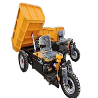 Mini-benne électrique à trois roues de grande capacité de 1,5 tonne dans une machine minière