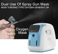 Máquina de Oxígeno para la Piel, Blanqueamiento y Rejuvenecimiento, Dispositivo Facial 3 en 1 de Escritorio con Enchufe Estadounidense
