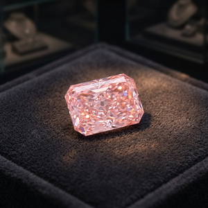 1 diamante rosa de corte radiante, color fantasía, cultivado en laboratorio por CVD, para la fabricación de joyería de diamantes para mujeres. - Product Image 6