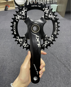 Juego de <span class=keywords><strong>Bielas</strong></span> BUCKLOS de Alta Calidad para Bicicleta de Montaña, 170 mm, 104BCD, Orificio Cuadrado, Plato Estrecho y Ancho - Product Image 6