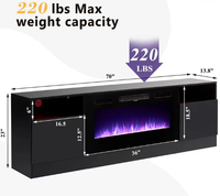 Meuble TV moderne multifonctionnel en bois avec tiroirs de rangement pour salon, compatible avec les téléviseurs de 45 à 49 pouces