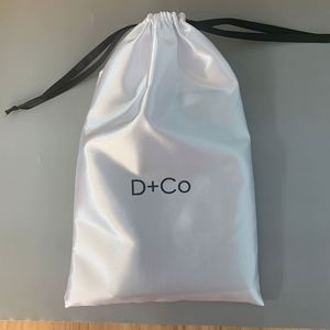Sac d'emballage de luxe en satin pour perruque 40*30 cm avec logo personnalisé, cordon de serrage en soie biodégradable 10*4 pouces pour emballage cadeau - Product Image 2