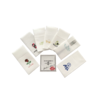 Serviette de Noël de haute qualité Serviettes personnalisées avec Logo Airlaid Pocket Dinner Serviette Papier de soie