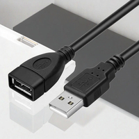 OEM kabel USB kecepatan tinggi, kabel 1.8M silikon Pin 6 Pin untuk komputer 2,1a 180 derajat PC Terbatas