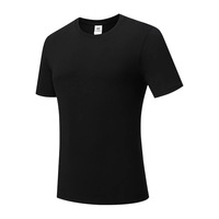T-shirts unisexes personnalisés en coton uni à col ras du cou pour uniformes de travail, avec logos imprimés et broderies, coupe ample et épaules tombantes