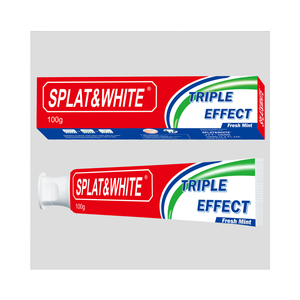 Marque propre SPLAT & <span class=keywords><strong>WHITE</strong></span> Triple effet blanchissant Anti-sensibilité <span class=keywords><strong>dentifrice</strong></span> élimine les taches dentaires usage domestique 100g taille régulière - Product Image 2