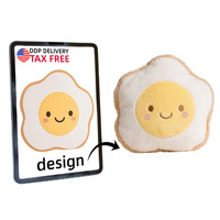 Boneka Hewan Putih Besar Custom WhitePlush, Bantal Ukuran Besar, Hadiah untuk Anak Perempuan, untuk Tidur di Tempat Tidur