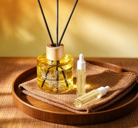Coffret Cadeau Bougies Parfumées Osmanthus Style Chinois Diffuseur d'Arômes Sans Flamme pour Intérieur Parfum de Voiture Premium Saint-Valentin Pâques