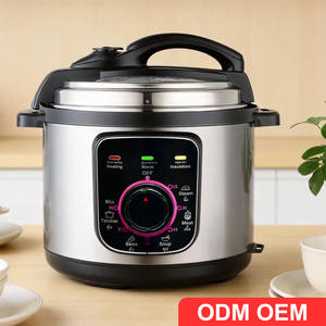 Olla a Presión Eléctrica Mecánica <span class=keywords><strong>de</strong></span> 8 <span class=keywords><strong>Litros</strong></span> con Recipiente Interior <span class=keywords><strong>de</strong></span> Acero Inoxidable <span class=keywords><strong>de</strong></span> Gran Capacidad Comercial - Product Image 1