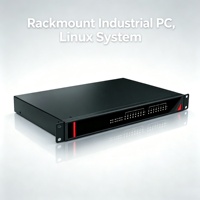 Precio al por mayor PC industrial de 1U y 19 pulgadas para montaje en rack, ARM RK3568 sin ventilador, 2 LAN, RS485, CAN, amplio rango de temperatura 40-75°C, alimentación redundante