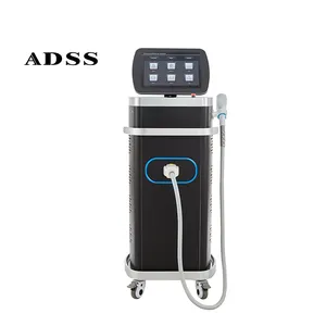 ADSS dikey 2400W lazer epilasyon 808nm üçlü dalga boyları diyot lazer epilasyon makinesi