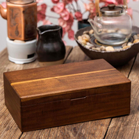 Boîte de rangement en bois pour sachets de thé, présentoir, conteneurs, boîtes de rangement pour sachets de thé, organisateurs de sachets de thé en bois d'acacia