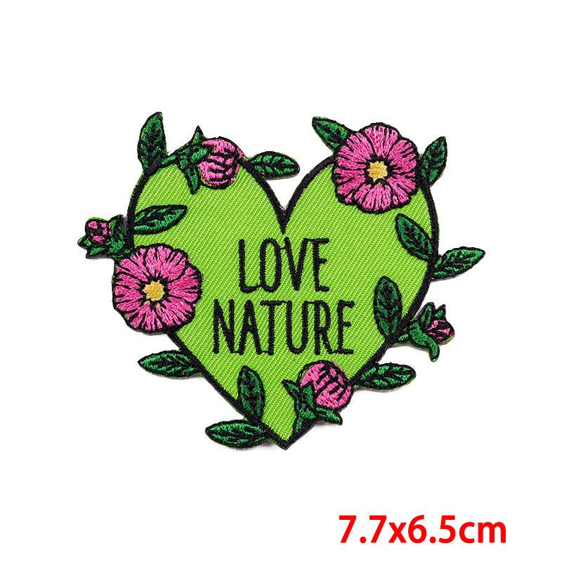 Love Nature Iron On Patch
