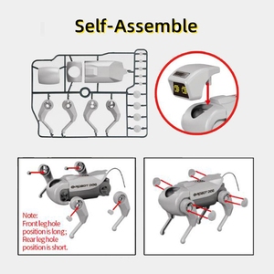 Giocattolo Educativo KS <span class=keywords><strong>Robot</strong></span> Cane <span class=keywords><strong>Telecomandato</strong></span> con Funzione Spray, Kit di Montaggio Fai-da-Te in Plastica STEM per Bambini - Product Image 3
