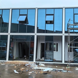 <span class=keywords><strong>Casa</strong></span> Contenedor Modular de 20 pies, Edificio Prefabricado de Dos Pisos para Oficinas con Muro Cortina de Vidrio - Product Image 5