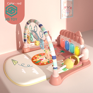 HS TOY-Juguetes De bebé para niños, estera De juego, gimnasio, <span class=keywords><strong>Piano</strong></span>, estante De Fitness con bonitos Juguetes colgantes - Product Image 2