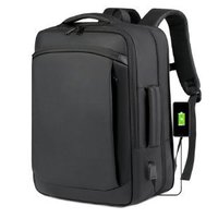 Tas Ransel Bisnis Pria Premium Bahan Polyester yang Dapat Diperluas untuk Tas Komputer Tas Sekolah Pelajar dengan Sandaran Punggung Berbentuk Fisiologis
