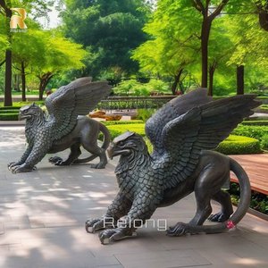 Decorazione esterna grande metallo statua bronzo <span class=keywords><strong>Griffin</strong></span> scultura da giardino per la vendita - Product Image 6