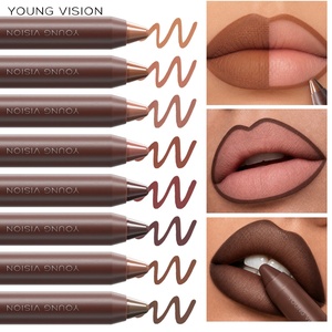 <span class=keywords><strong>Crayon</strong></span> à lèvres mat en gros sous marque privée, logo personnalisé, couleur <span class=keywords><strong>chocolat</strong></span> nude, 8 couleurs, maquillage waterproof longue tenue - Product Image 3